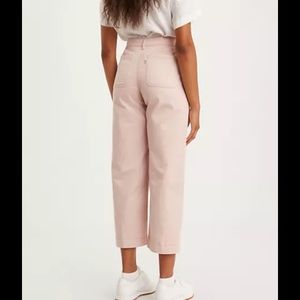 Levi Ribcage wide leg cropped jeans